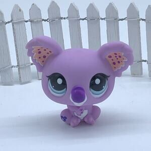 ❤️ Littlest Pet Shop LPS Authentic Koala #2102 Purple